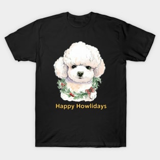 Happy Howlidays Bichon Frise T-Shirt